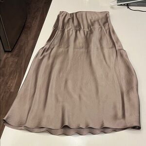 Babaton Taupe Midi Skirt